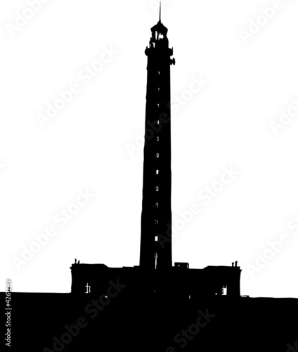 Silhouette d'un phare