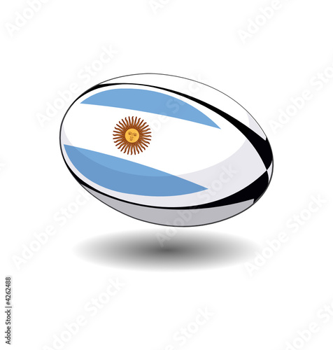 ballon de rugby de l'Argentine