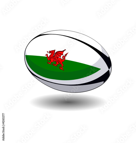 ballon de rugby du pays de Galles