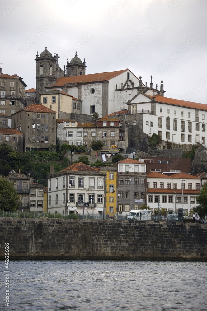 Se Cathedral view from the river douro. Porto, Portugal