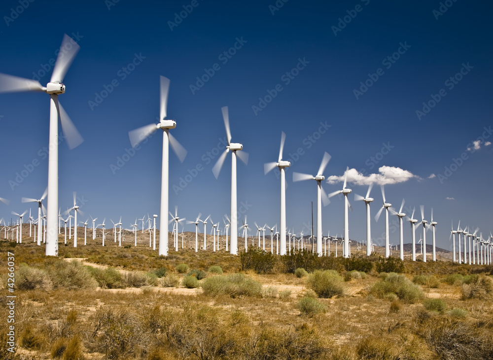 Wind farm near Tehachapi, California Wind farm near Tehachapi, California