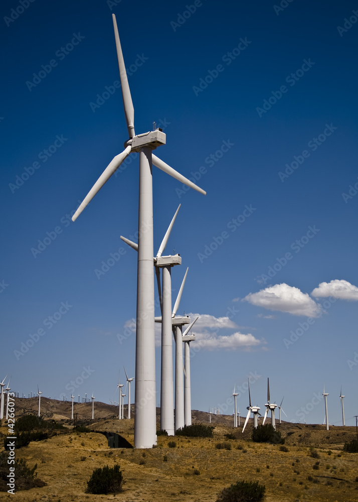 Wind farm near Tehachapi, California Wind farm near Tehachapi, California
