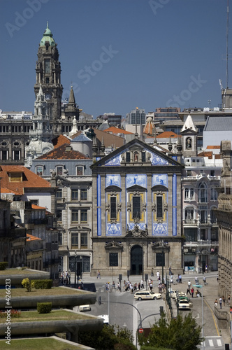 Congregados church in Almeida Garrett square. Porto, Portugal