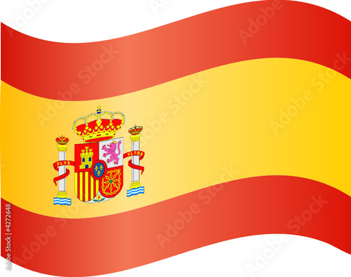 Wallpaper Mural Drapeau espagnol flottant Torontodigital.ca