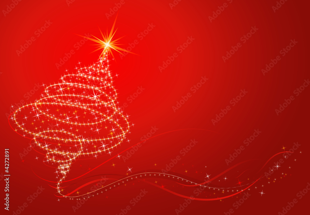 shining christmas tree, vector illustration shining christmas tree, vector illustration