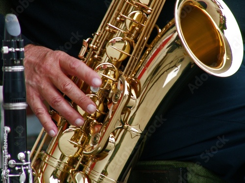 saxophonspieler photo