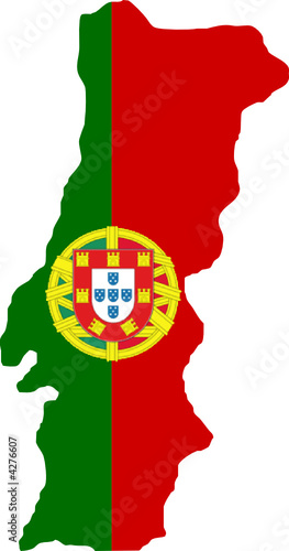 Fond de carte "Drapeau Portugal" non détouré