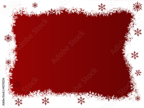 Red Christmas Border