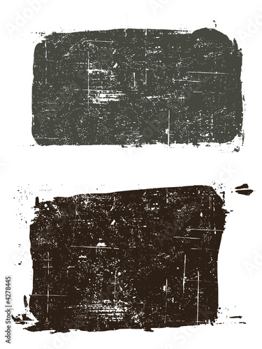 2 Grunged squares