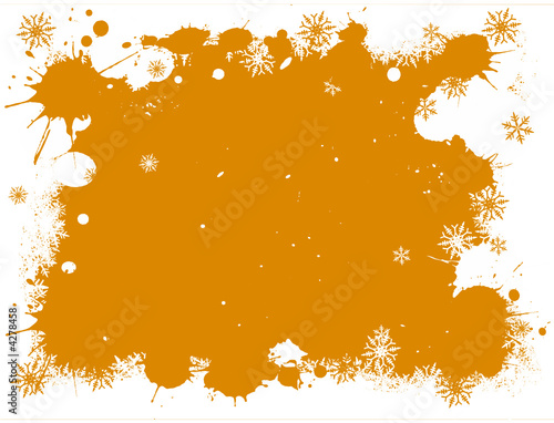 Orange Xmas Border
