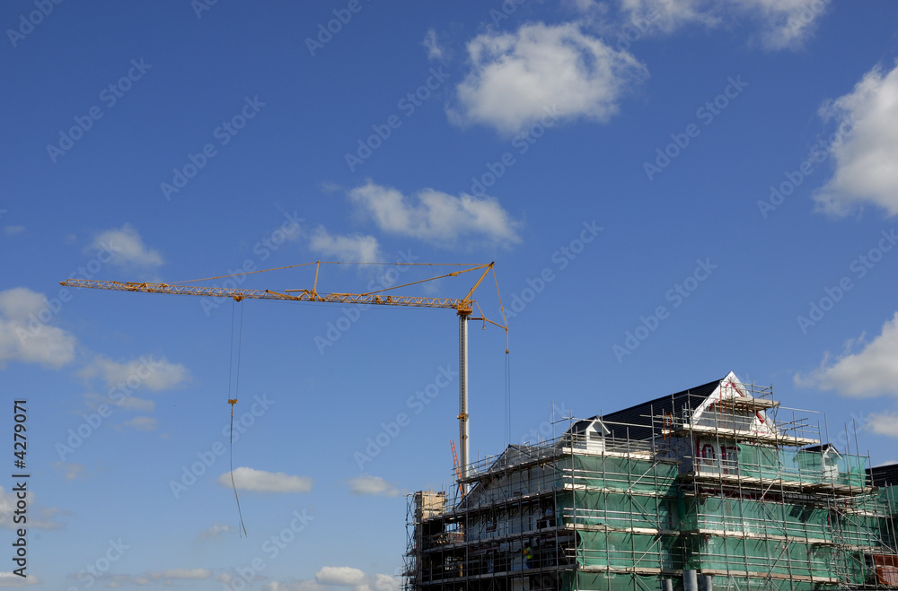 Crane and Construction Site Crane and Construction Site