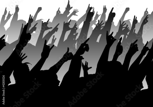 Silhouette of an audience