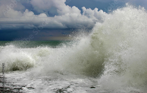 Ocean storm wave