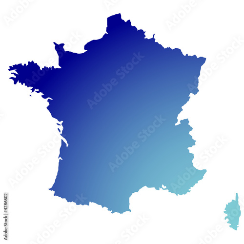 Fond de carte France plein