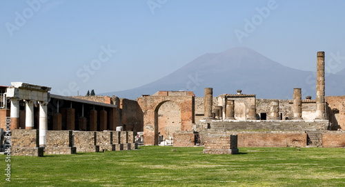 View to Vesuvius from Pompei