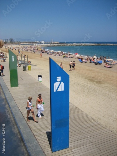 Canvas Print barcelona beach