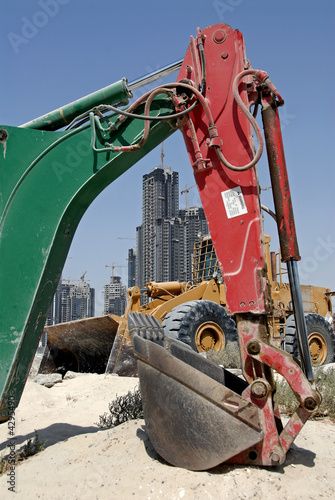 A Forest Excavator & A Wheel Loader
