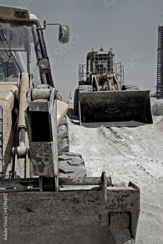 Wheel Excavators At Rest