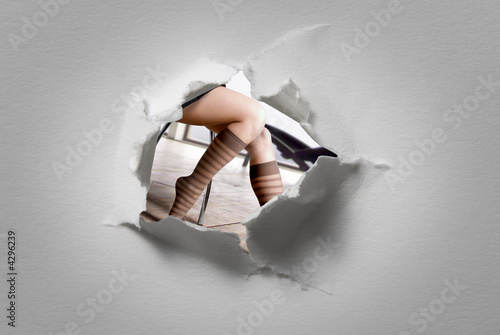 Tableau sur toile voyeur