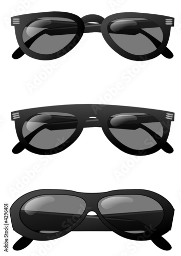 Collection de lunettes noires