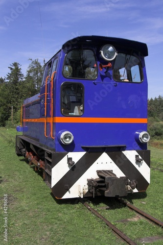 Old train at bieszczady poland