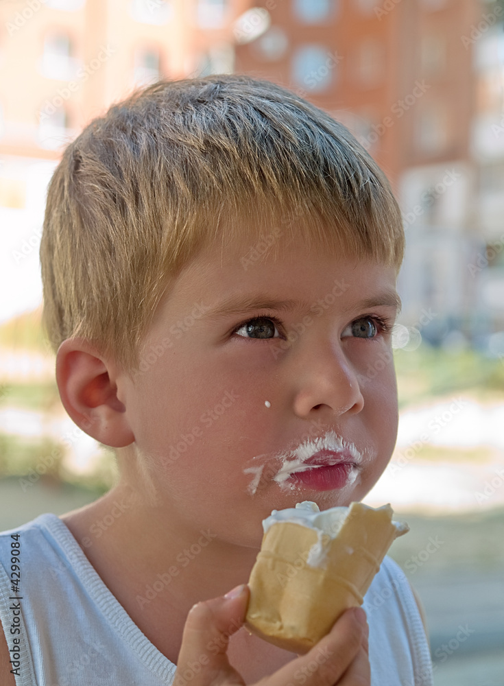 boy and ice-cream boy and ice-cream