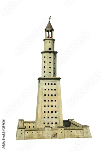  Lighthouse of Alexandria on Pharos island 