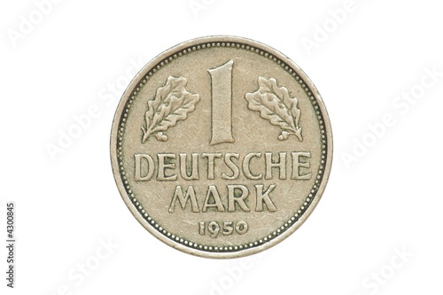 Old Coin dated 1950, One Deutschemark