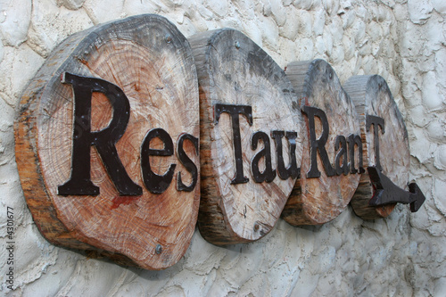 Foto restaurant sign