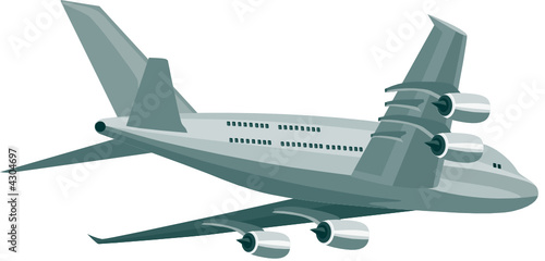 Jumbo jet plane