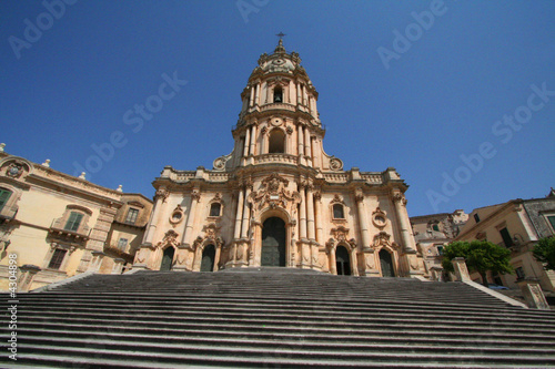 Facciata, Barock Kirche, Modica, Sizilien, Italien