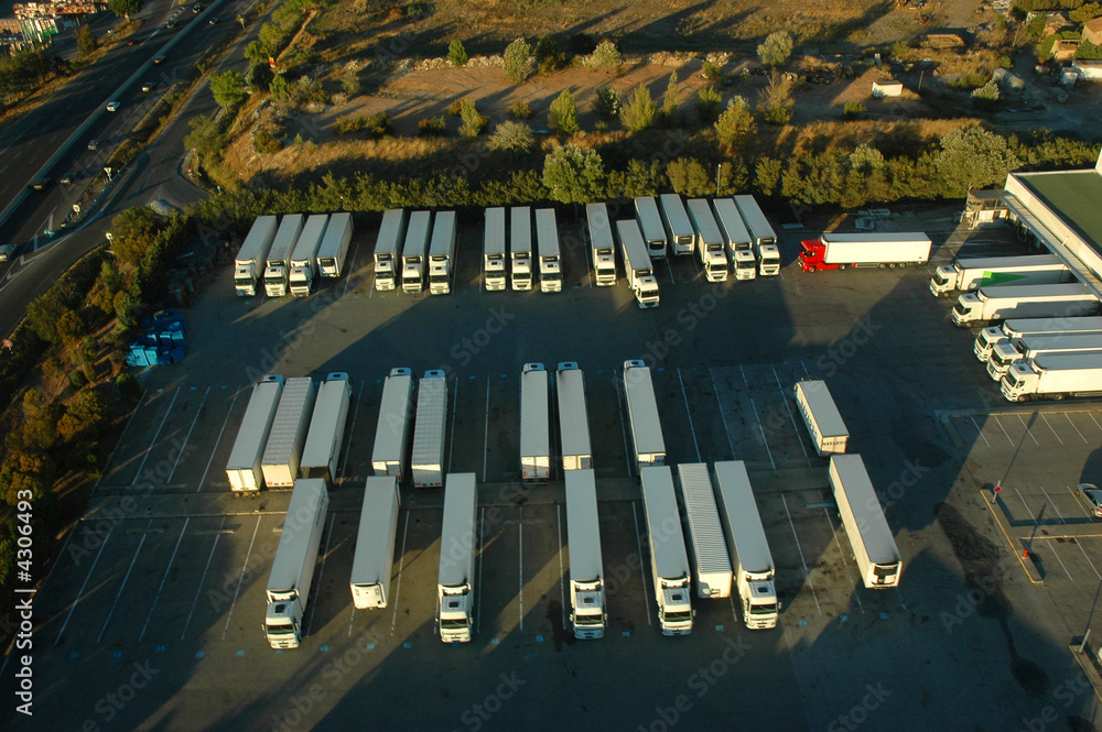 Obraz premium parking camion