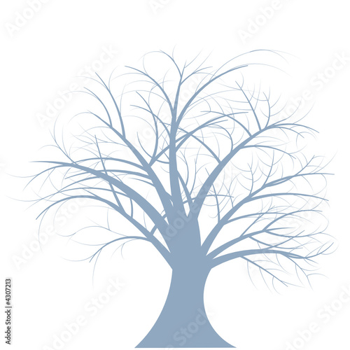 beautiful abstract vector winter tree design