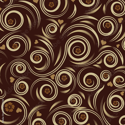 beautiful abstract vector floral design