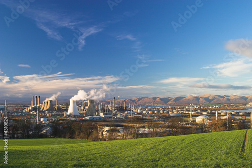 Industrial landscape photo