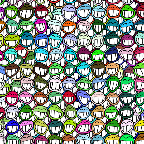 Many smiling faces