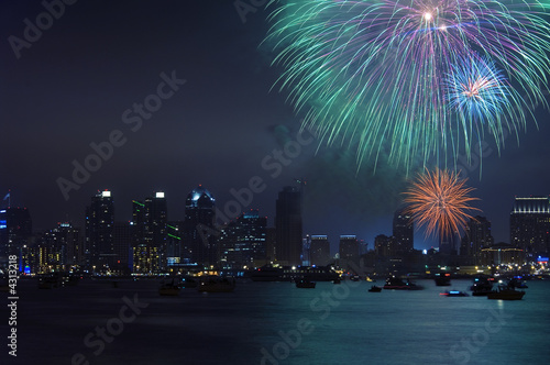 Fireworks over San Diego