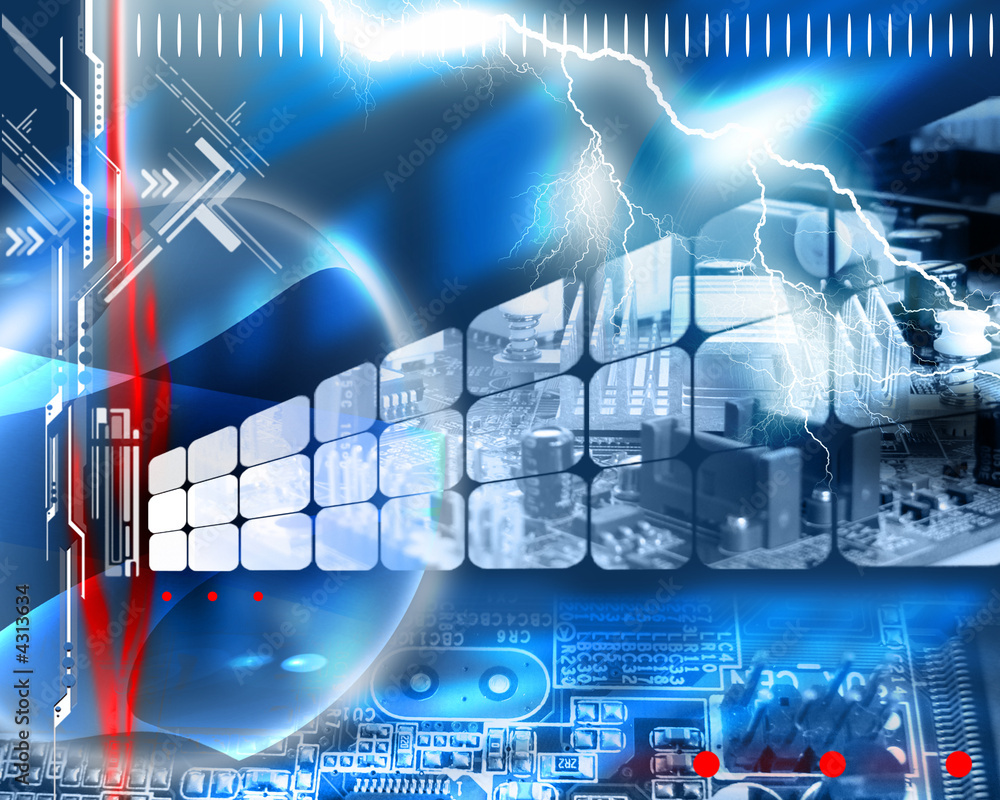 Abstract computer background Stock Illustration | Adobe Stock