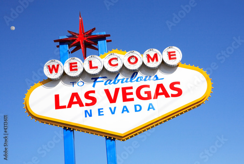 Las Vegas sign-early morning shot