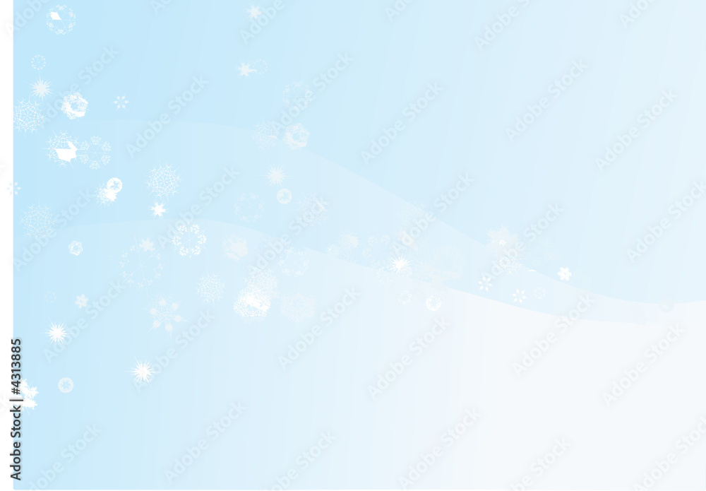 Winter  snowflake background 