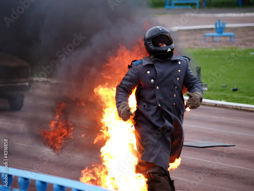 persons aflame