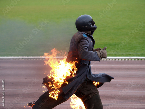 persons aflame