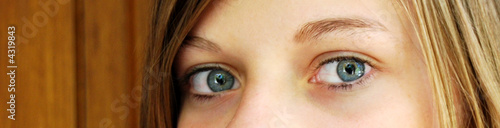 Banière regard bleu