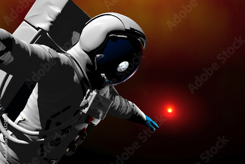 Fototapeta Naklejka Na Ścianę i Meble -  3D render of astronaut