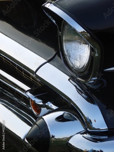 Classic Car Bumper and Headlight