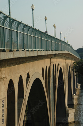 Key Bridge Leading into Georgetown Washington DC