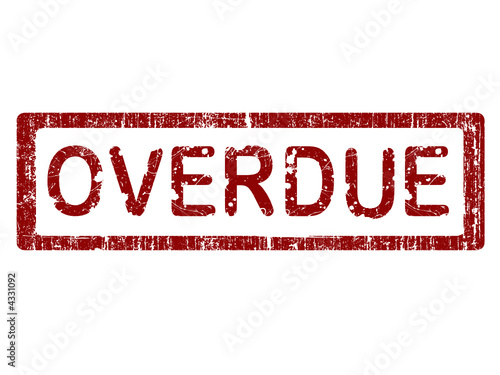 Grunge Stamp - OVERDUE