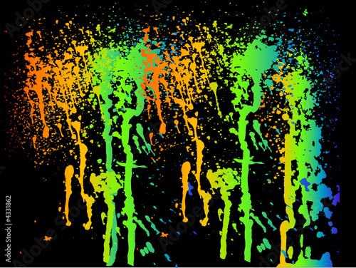 projections de peinture