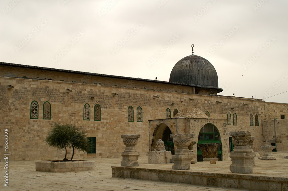 View of Al Aqsa Mosque against sky