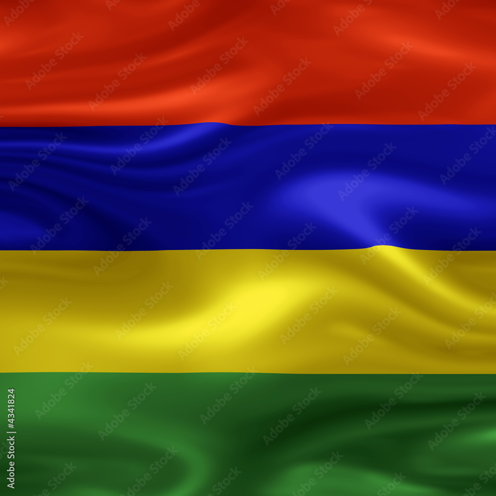 Obraz premium Flag - Isole Mauritius